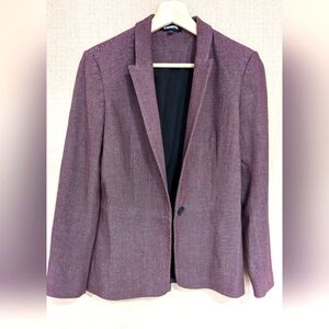 EXPRESS ONE BUTTON BLAZER IN CHERRY COLOR, SIZE 6